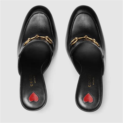 gucci padded metallic leather mules|princetown Gucci mules.